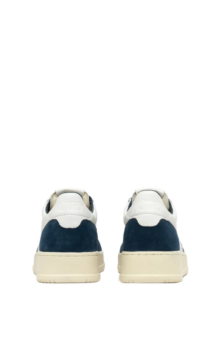 Sneakers medalist low goat suede blu