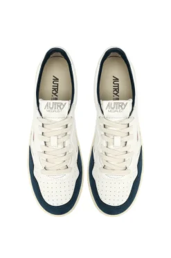 Sneakers medalist low goat suede blu