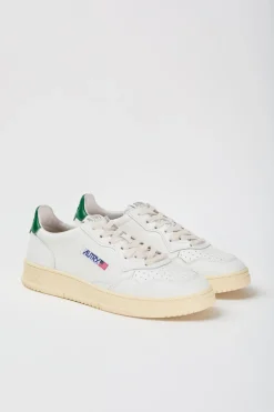 Sneakers medalist low man leat leat bianco uomo