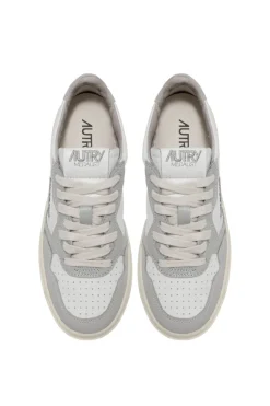Sneakers medalist low man leat leat grigio uomo