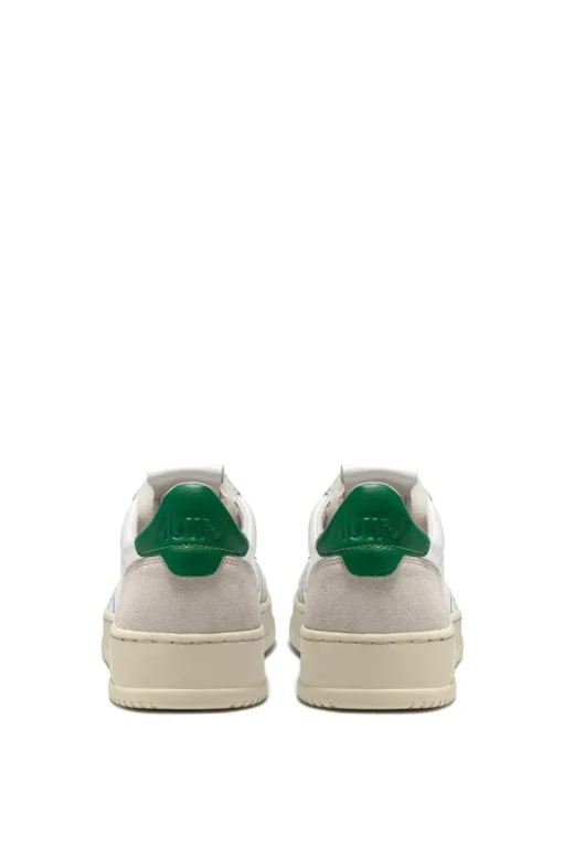 Sneakers medalist low man leat suede bianco uomo
