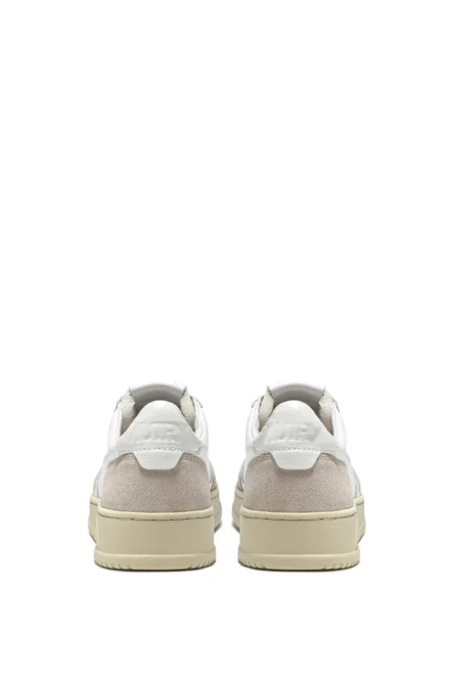 Sneakers medalist low man leat suede bianco uomo