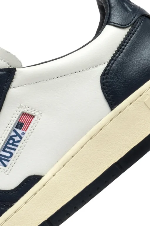 Sneakers medalist low man leat leat blu uomo