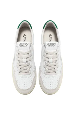 Sneakers medalist low man leat suede bianco uomo