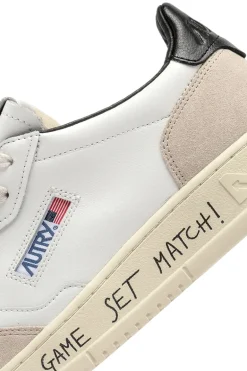 Sneakers medalist low man match suede bianco uomo