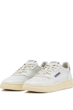 Sneakers medalist low pelle bianco