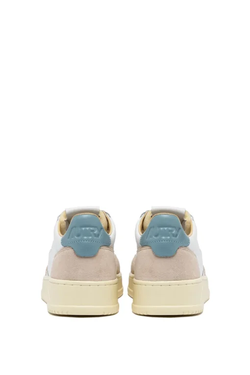 Sneakers medalist low pelle suede bianco