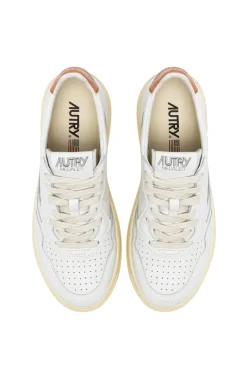 Sneakers medalist low pelle bianco