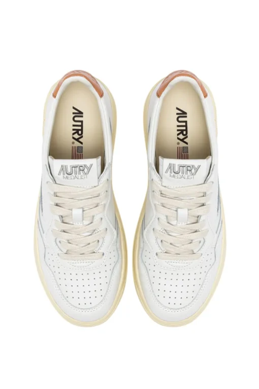 Sneakers medalist low pelle bianco