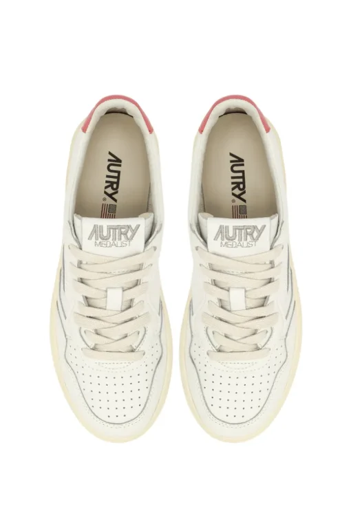 Sneakers medalist low pelle bianco