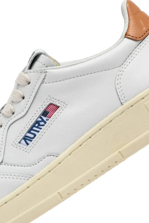 Sneakers medalist low pelle bianco