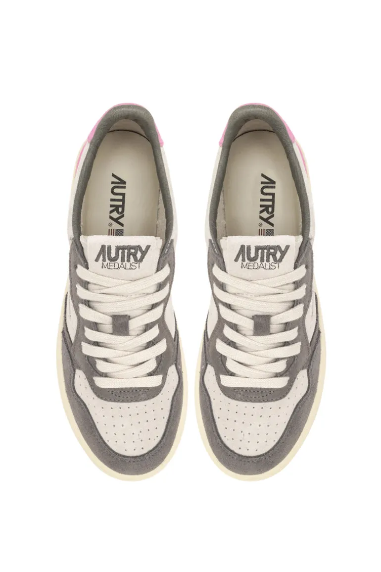 Sneakers medalist low suede rosa