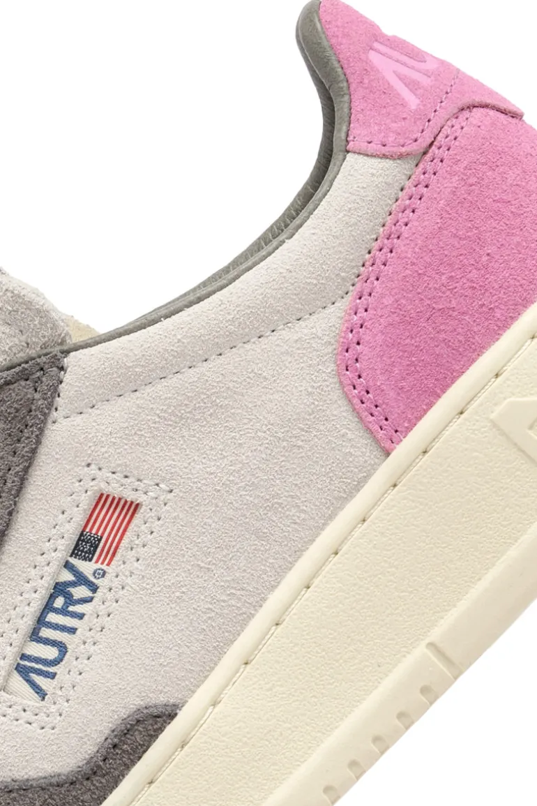 Sneakers medalist low suede rosa