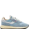 Sneakers reelwind low pelle/tessuto azzurro