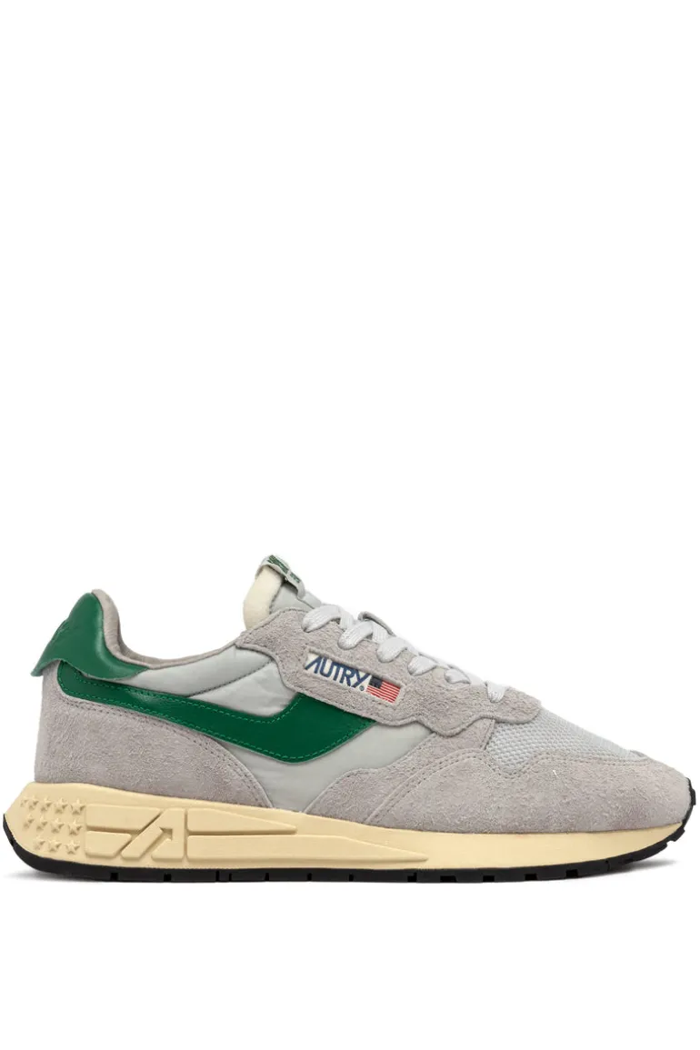 Sneakers reelwind low pelle/tessuto grigio