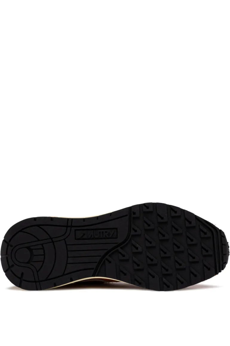 Sneakers reelwind low pelle/tessuto arancione