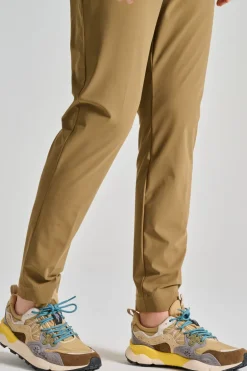 Sneakers suede/nylon ripstop marrone
