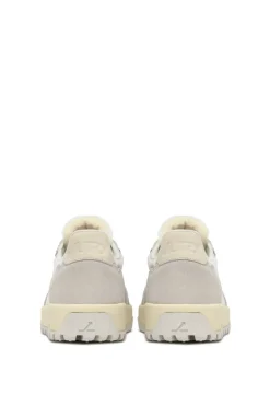 Sneakers super vintage low pelle grigio