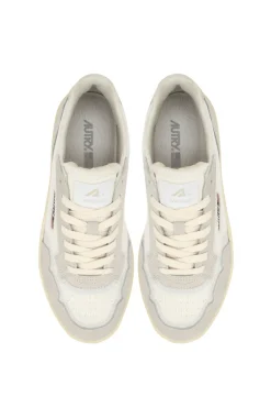 Sneakers super vintage low pelle grigio