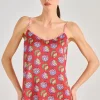 Top angelique cotone rosso