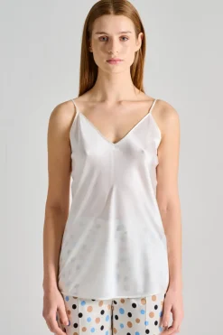 Top bianco donna