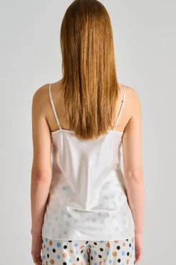 Top bianco donna