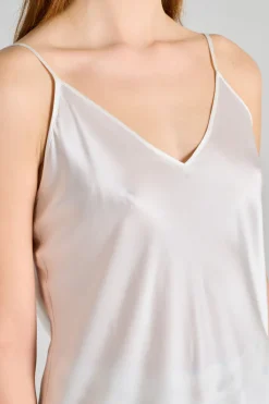 Top bianco donna