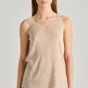 Top bicolore lunghezza beige