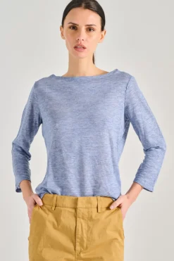 T-shirt 100% cotone azzurro