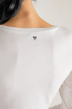 T-shirt 34 in cotone/elastan bianco