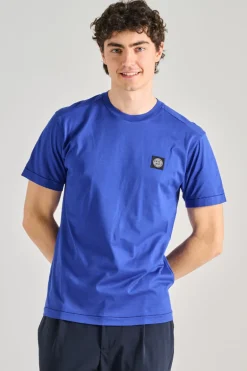 T-shirt cotone blu