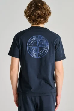 T-shirt cotone blu