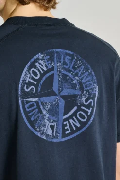 T-shirt cotone blu