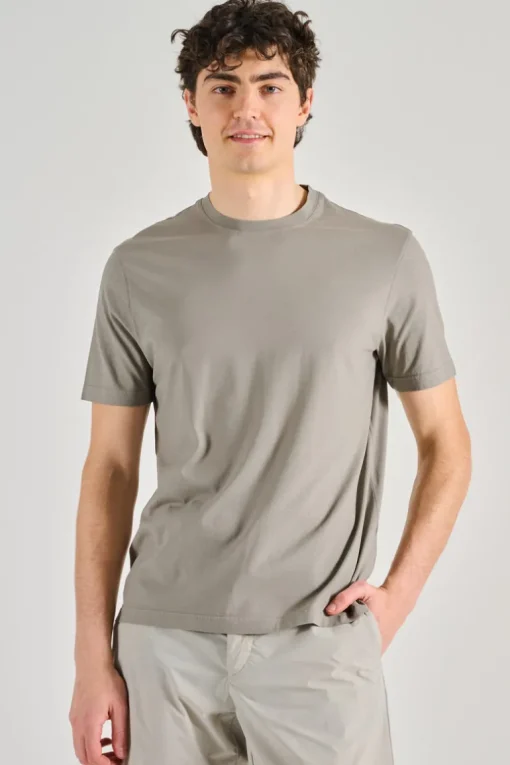 T-shirt cotone grigio