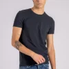 T-shirt cotone/elastam blu