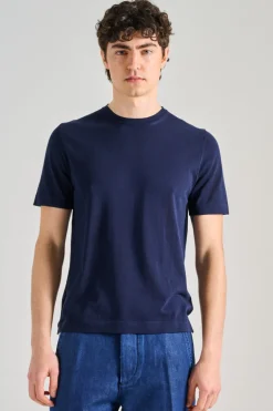 T-shirt cotton blu