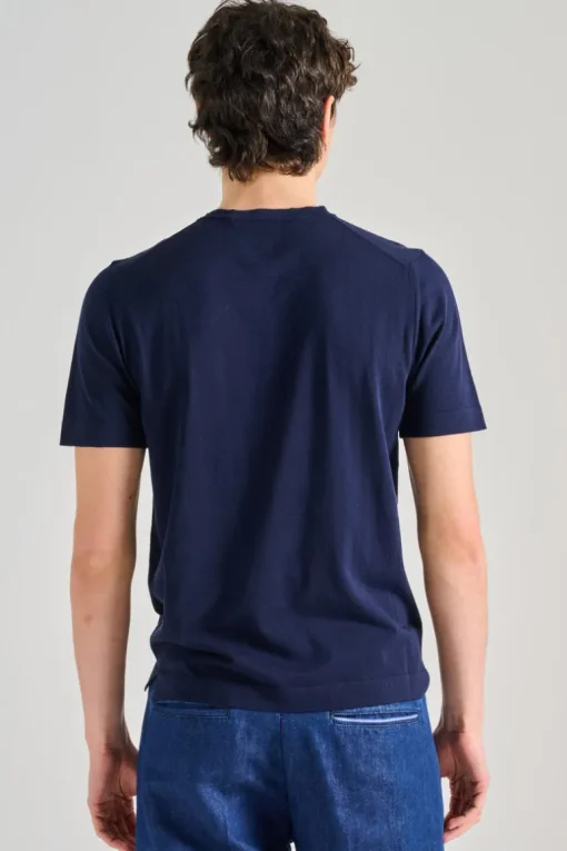T-shirt cotton blu
