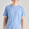 T-shirt duo mm jersey melange azzurro