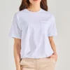 T-shirt jersey di cotone bianco
