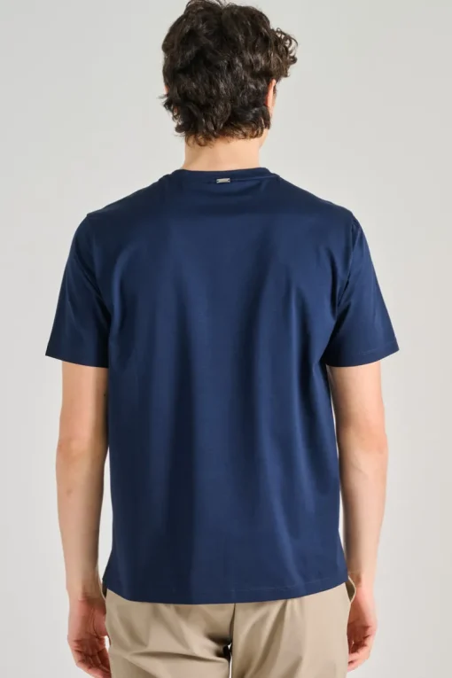 T-shirt jersey stretch blu