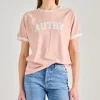 T-shirt main 100% cotone rosa