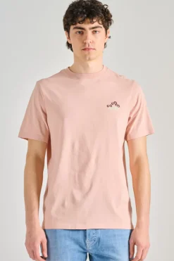 T-shirt main cotone rosa
