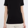 T-shirt mezza manica 95% co 5% ea nero