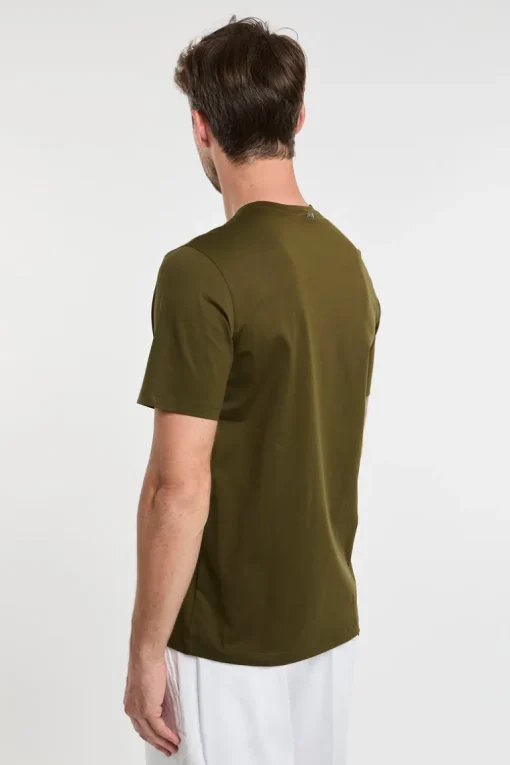 T-shirt multicolor in cotone/elastane