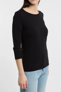 T-shirt nero donna