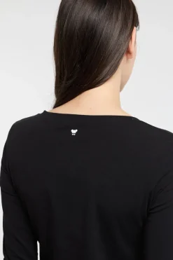 T-shirt nero donna