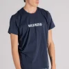 T-shirt silenzio cotone blu