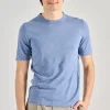 T-shirt tubolare 100% cotone blu