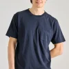 T-shirt wav cotone blu